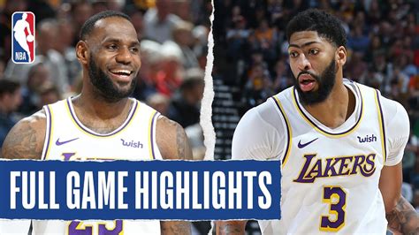 LAKERS at JAZZ | FULL GAME HIGHLIGHTS | December 4, 2019 - YouTube