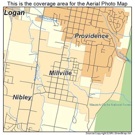 Aerial Photography Map of Millville, UT Utah