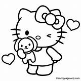 Hello Kitty 1 Coloring Page  Free Printable Pages sketch template