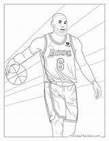 Lakers Basketball Coloring Pages sketch template