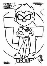 Robin Teen Titans Go Character Coloring Pages sketch template