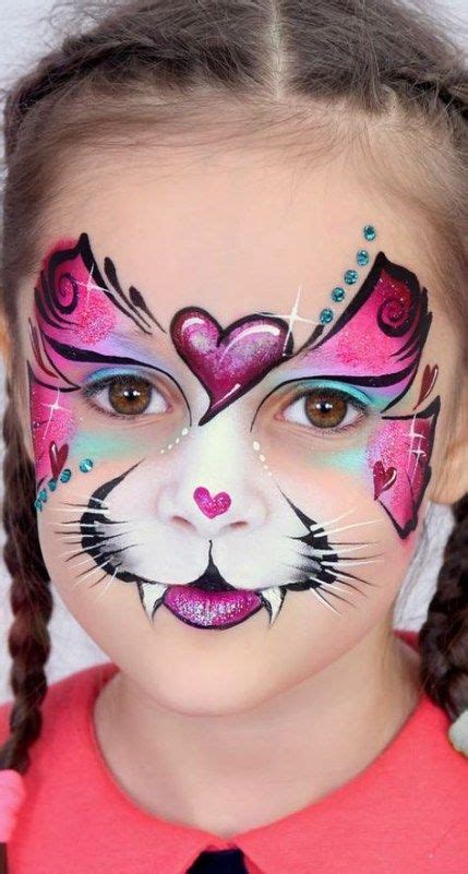 Cats face paint for kids 60 ideas | Modele maquillage enfant, Maquillage chat, Maquillage filles