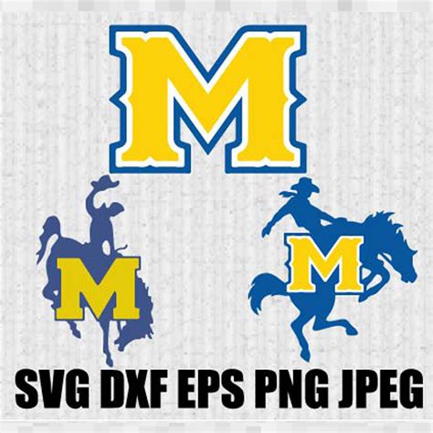 McNeese State Cowboys SVG PNG JPEG DXF Digital Cut Vector F - Inspire Uplift