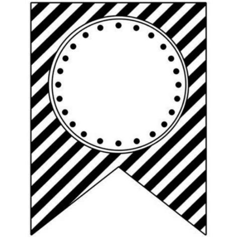 a black and white striped background with a circle