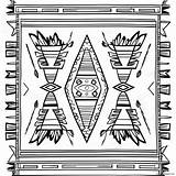 Traditional Navajo Blanket Coloring Page 70475 55781 sketch template