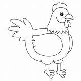 Premium Vector  A Cute And Funny coloring Page Of chicken Provides sketch template