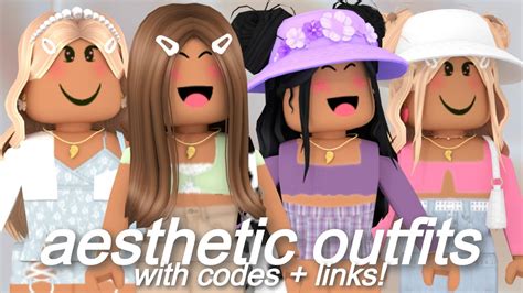 Aesthetic Roblox Outfits WITH CODES AND LINKS! | axabella - YouTube