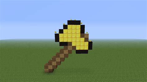 Minecraft Gold Axe Pixel Art (w/ Designs) by ObeyYourPlay on DeviantArt