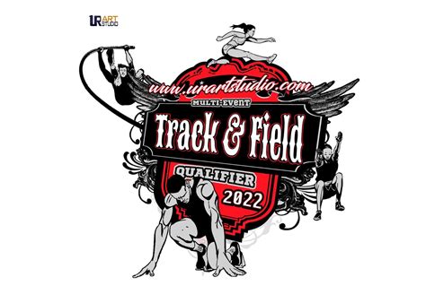 TRACK AND FIELD MULTI EVENT QUALIFIER PRINTABLE VECTOR LOGO DESIGN | My ...