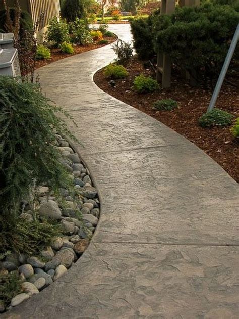 10+ Best Stamped Concrete Walkways Ideas for Your Home | Walkway ...