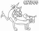 Catdog Coloring Pages sketch template