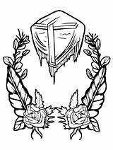 Funeral Coloring Page · Creative Fabrica sketch template