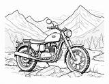 Free Motorcycle Coloring Pages For Kids sketch template