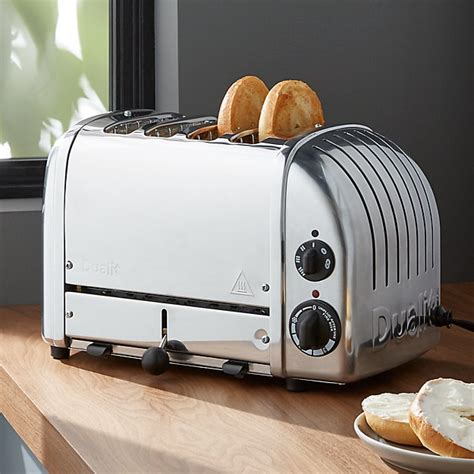 Dualit © 4-Slice Chrome Toaster | Crate and Barrel