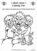Beast Quest Colouring  Scholastic Shop sketch template