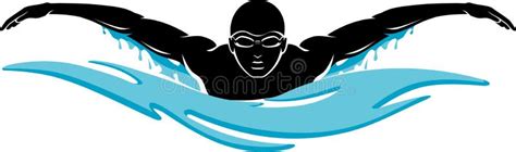 Butterfly Swim stock vector. Illustration of floating - 39713612