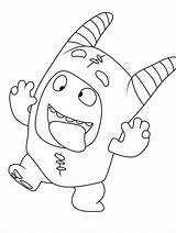 Funny Pogo Oddbods coloring Page  Download Print Or Color Online For Free sketch template