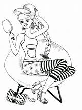 Ladies Coloring Pages To Download And Print For Free sketch template