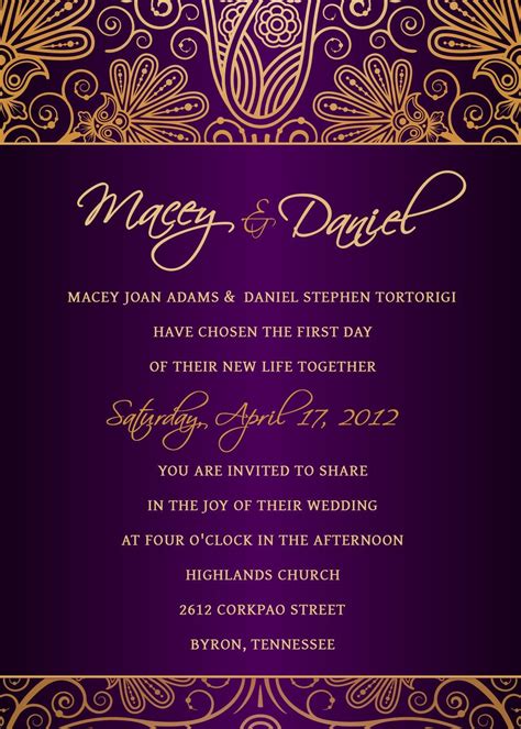 Free Psd Wedding Invitation Templates - newswb