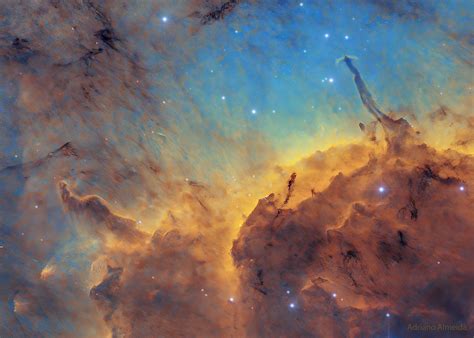 Stars, Dust, Pillars, and Jets within the Pelican Nebula | yeoys.com