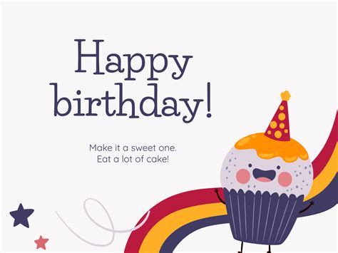 Creative Birthday Cards Google Slides theme & PPT template