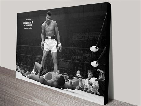 Muhammad Ali Vs Sonny Liston Pop Wall Art Print to Canvas Australia