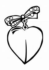 Heart Shaped Pendant Jewelry Coloring Page sketch template
