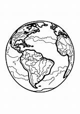 Earth Day Coloring Pages  Page Globe World Size sketch template