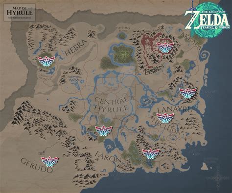 Dungeons locations in TOTK : r/tearsofthekingdom