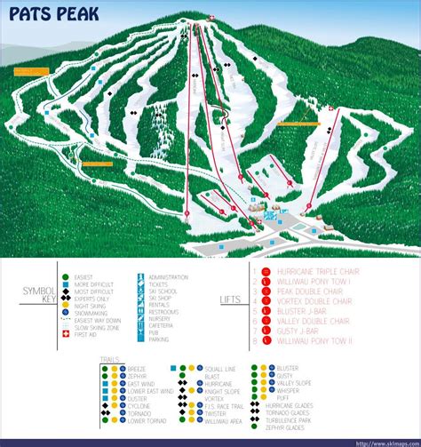 Pats Peak Piste Map / Trail Map