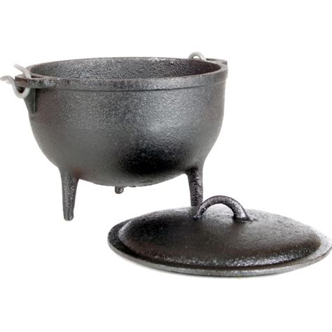 Cajun Classic 1-Quart Seasoned Cast Iron Camp Pot With Legs - GL1045SS ...