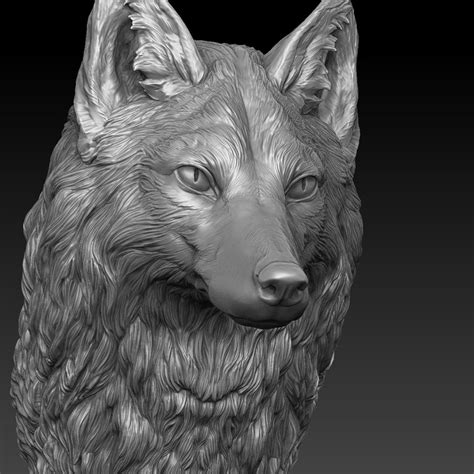 Fox head realistic 3D model - TurboSquid 1290567