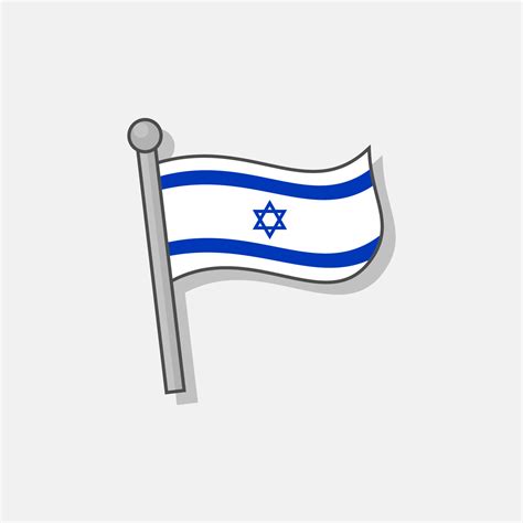 Illustration of Israel flag Template 13258438 Vector Art at Vecteezy