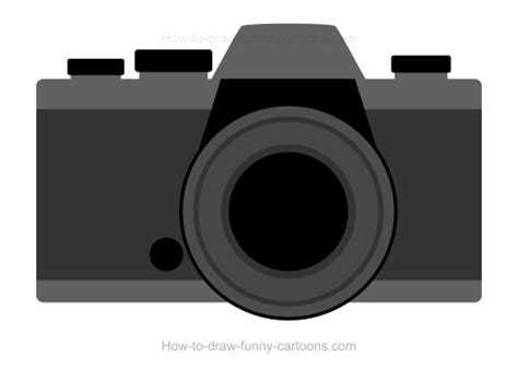 How to Draw A Cartoon Camera