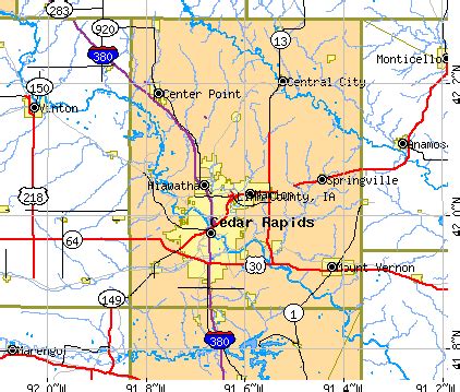 Map Of Linn County Iowa ~ ASYAGRAPHICS