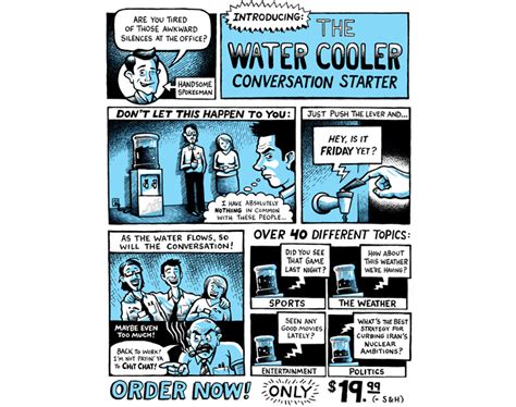 The Water Cooler Conversation Starter | Chris Sharron Illustration