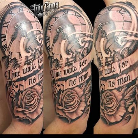 Time waits for no man tattoo by @rickytnt_1508 #tattoo #tattoos #ink # ... | Tattoos for guys ...