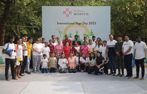 CK Birla Hospital celebrates International Yoga Day - BioVoiceNews