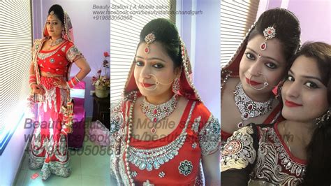 Beauty Station (A Mobile Salon): Bridal Makeover in Raikot,Punjab. India