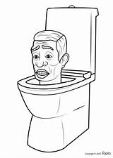 Toilet Coloring Pages sketch template