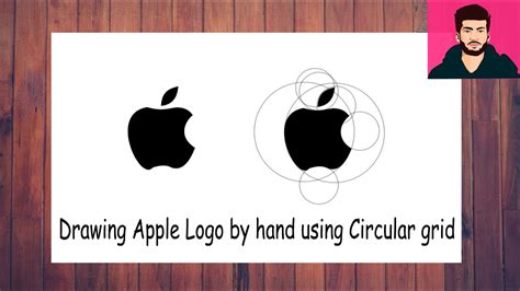 How to draw the apple logo easily by circles - YouTube