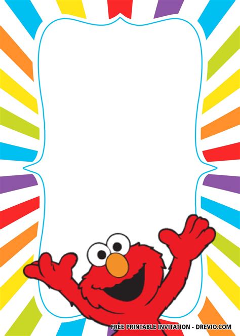 Elmo Birthday Card Template – Mightyprintingdeals.com