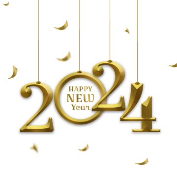 Happy New Year 2024 PNG, Vector, PSD, and Clipart With Transparent ...