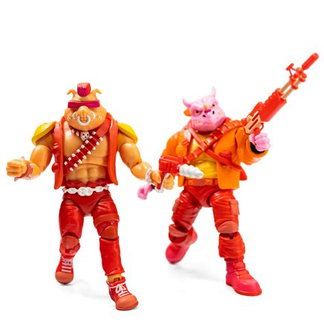 Teenage Mutant Ninja Turtles Arcade Bebop And Rocksteady Action Figure 2-Pack San Diego Comic ...