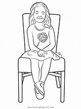 Sit Coloring Sitzen Para Colorear Dibujo Sentarse Malvorlage Asseoir  sketch template