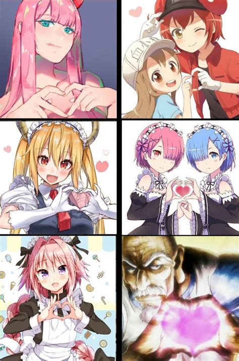 Cuties making heart hands | Anime Girls Comparison Parodies | Know Your ...