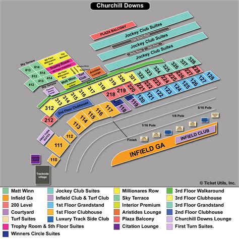 Seat Map Interactive Churchill Downs Seating Chart | Printable Templates Free