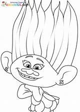 Coloriage Les Trolls 3 à Imprimer sketch template