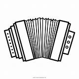 Muziek Colorare Fisarmonica Strumenti Musicali Ausmalbilder Accordeon  sketch template
