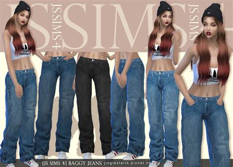 [JS SIMS 4] Baggy Jeans | Js sims 4, Js sims, Sims 4 cc kids clothing